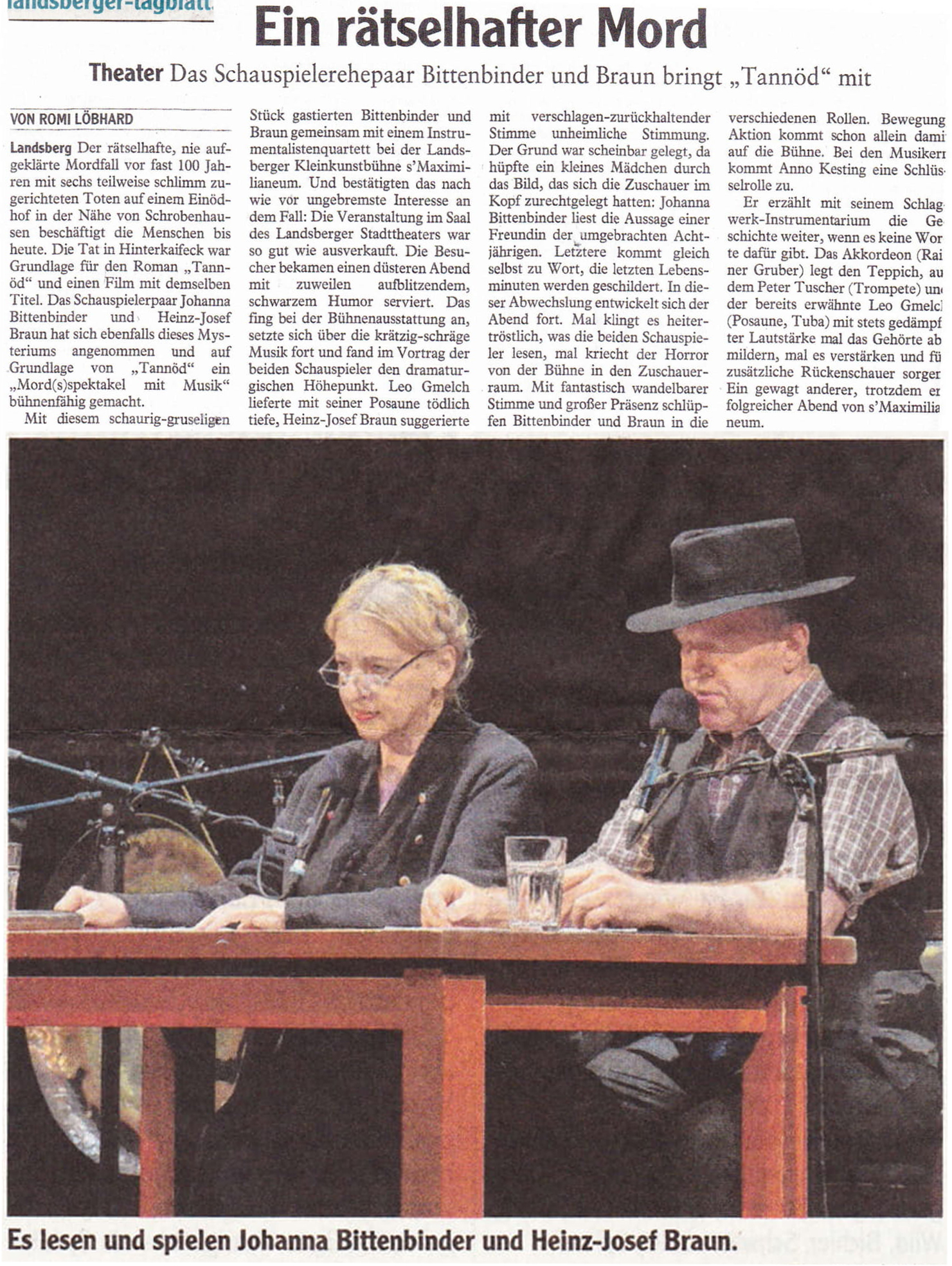 Bild der Kritik aus dem Landsberger Tagblatt vom 17.04.2019